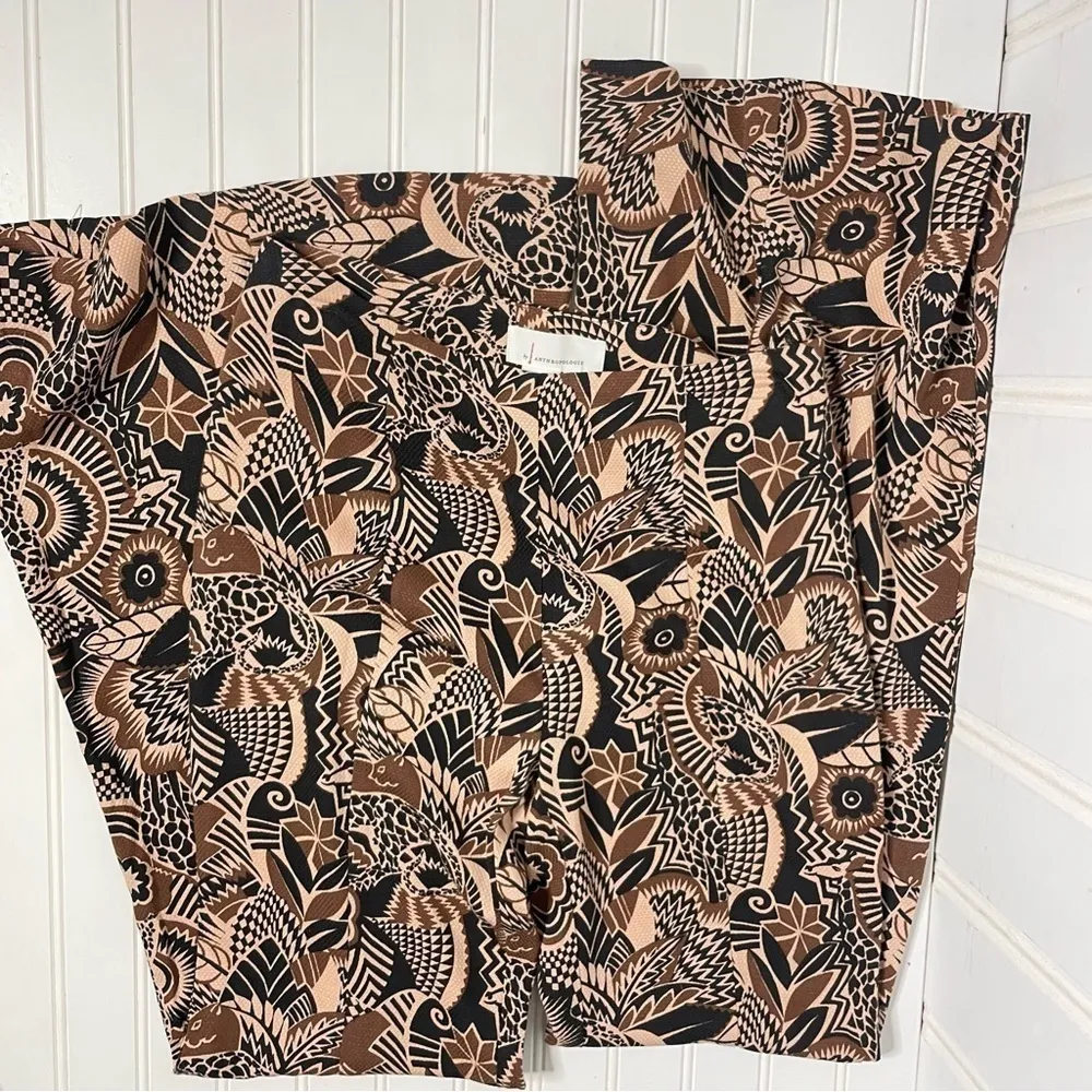 Anthropologie Drapey Flare Pants Bell Bottom Mod Flared 145 - Image 3