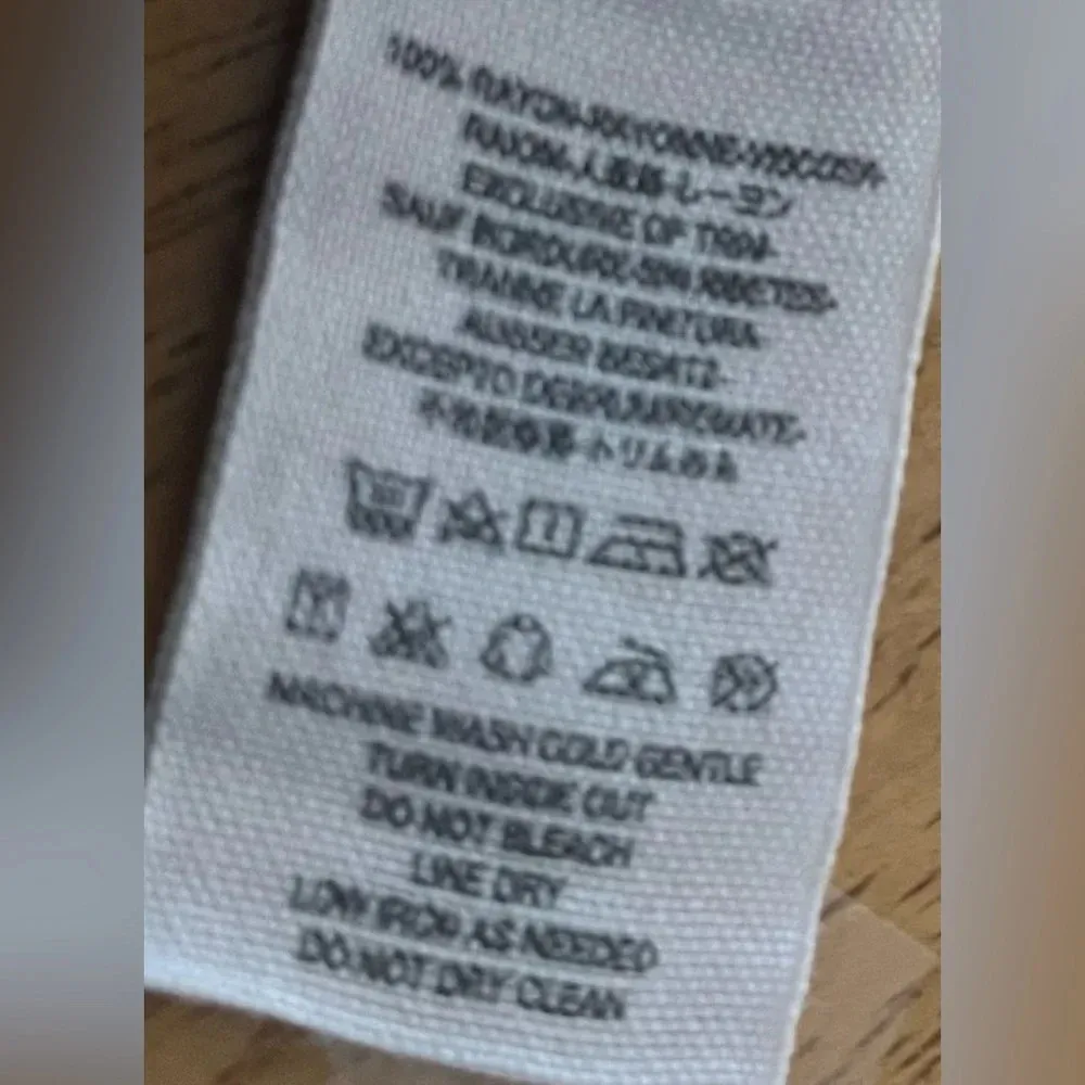 black and white floral foil print oversize swing tunic dress, XS. - Image 5