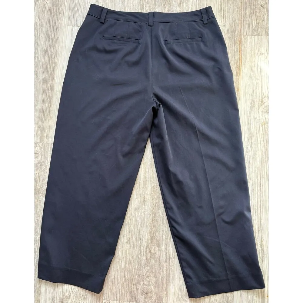 Talbots  | Women’s Cropped Pleated Dress Pants Slacks | 8 - Image 3