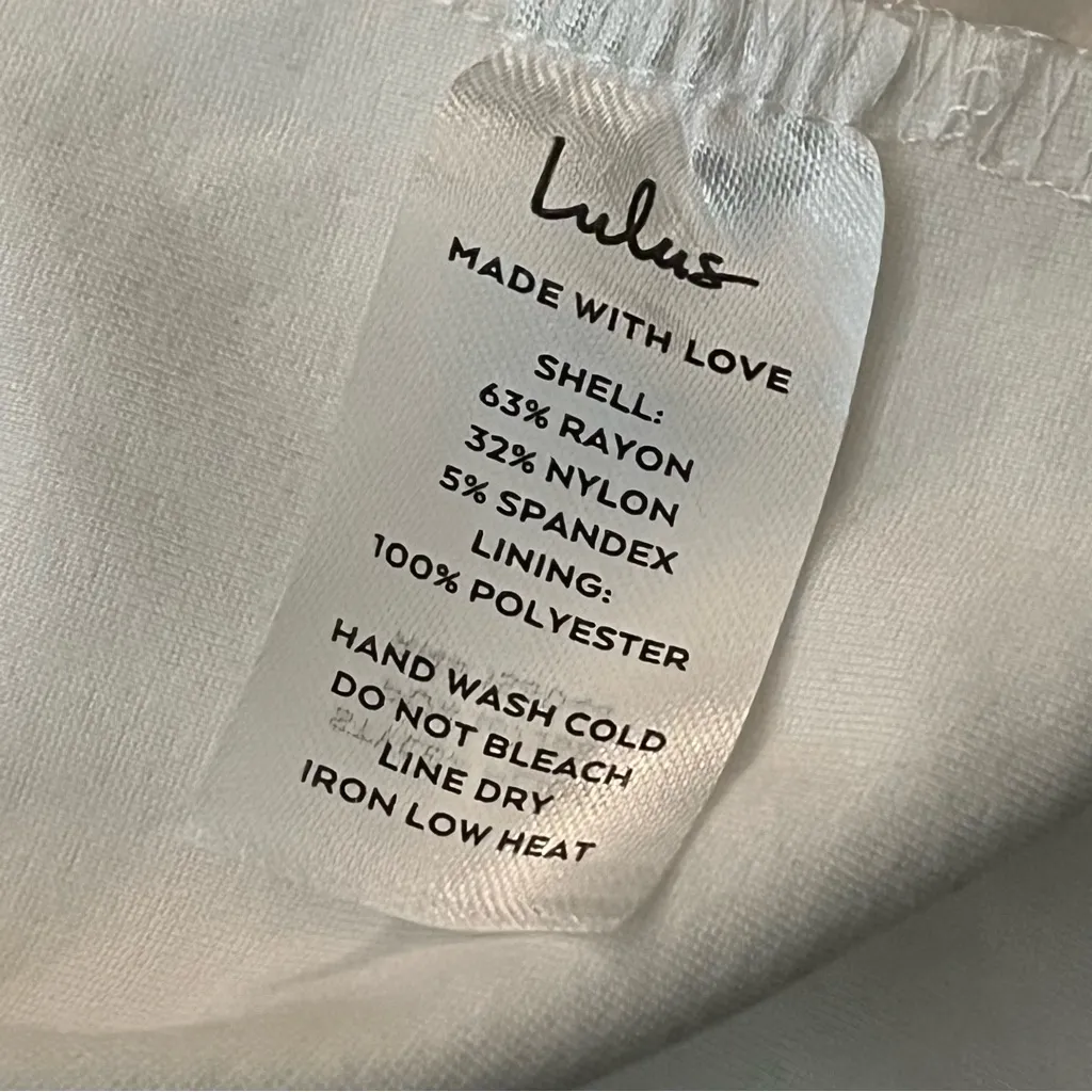 Lulus Queen of the City Strapless Bodycon Dress Asymmetrical Hem White S - Image 5