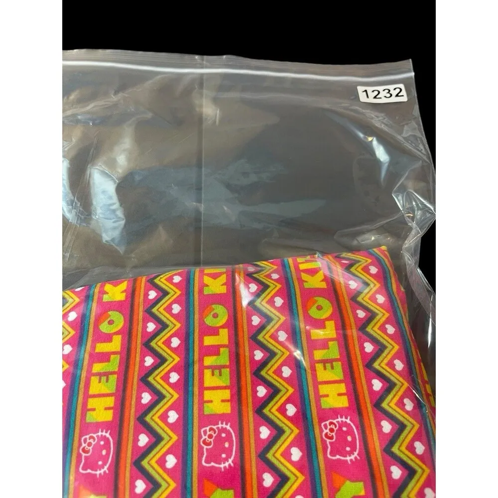 VTG Sanrio Hello Kitty Colorful All Over Print Body Con Sleeveless Dress S NWT - Image 13