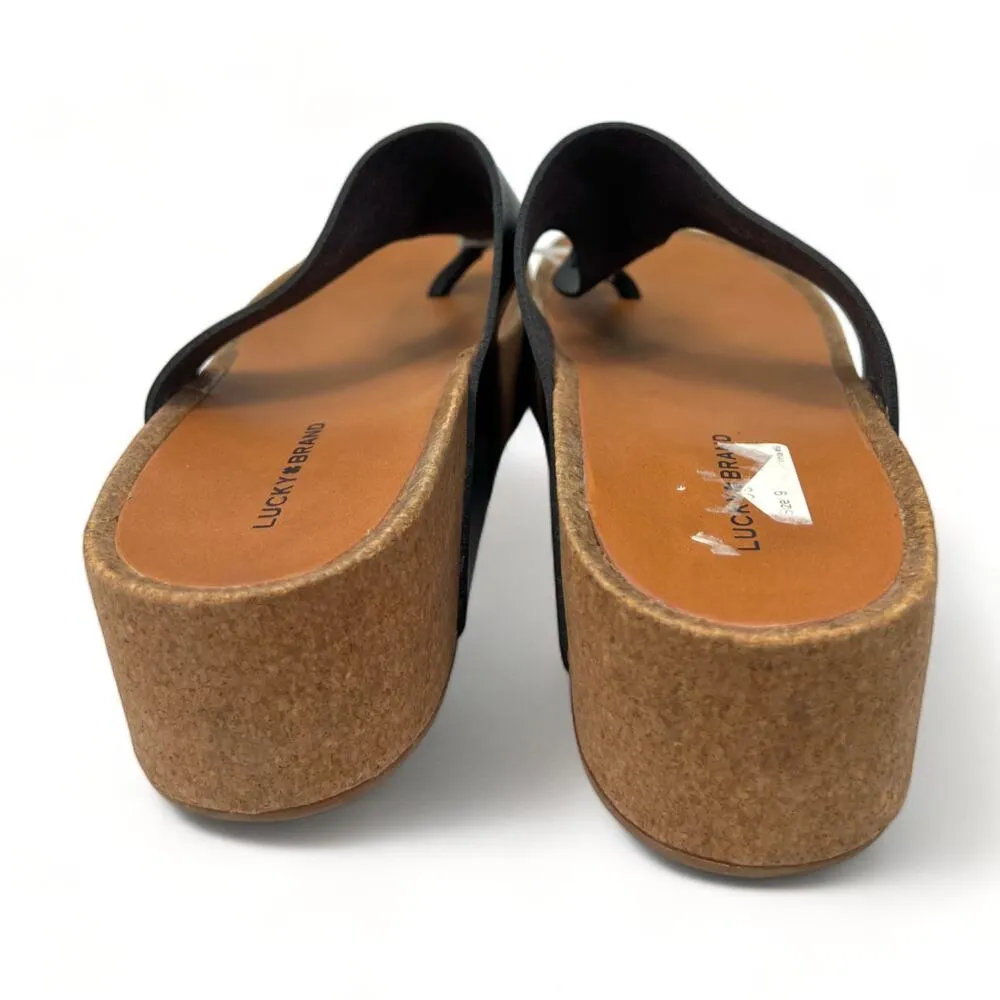 Lucky Brand | Size 9 | Lizabi Sandal Slip-On Cork Sole Platform Flip Flop Slide - Image 4