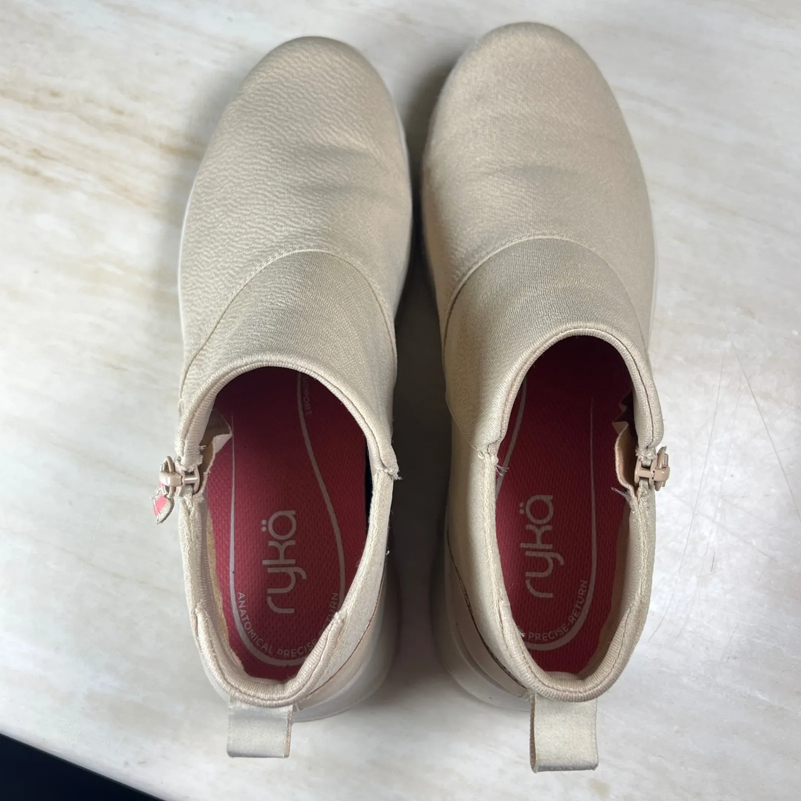 Ryka Companion Slip On Water Resistant Casual Ankle Boots Tan Womens 8.5 - Image 5