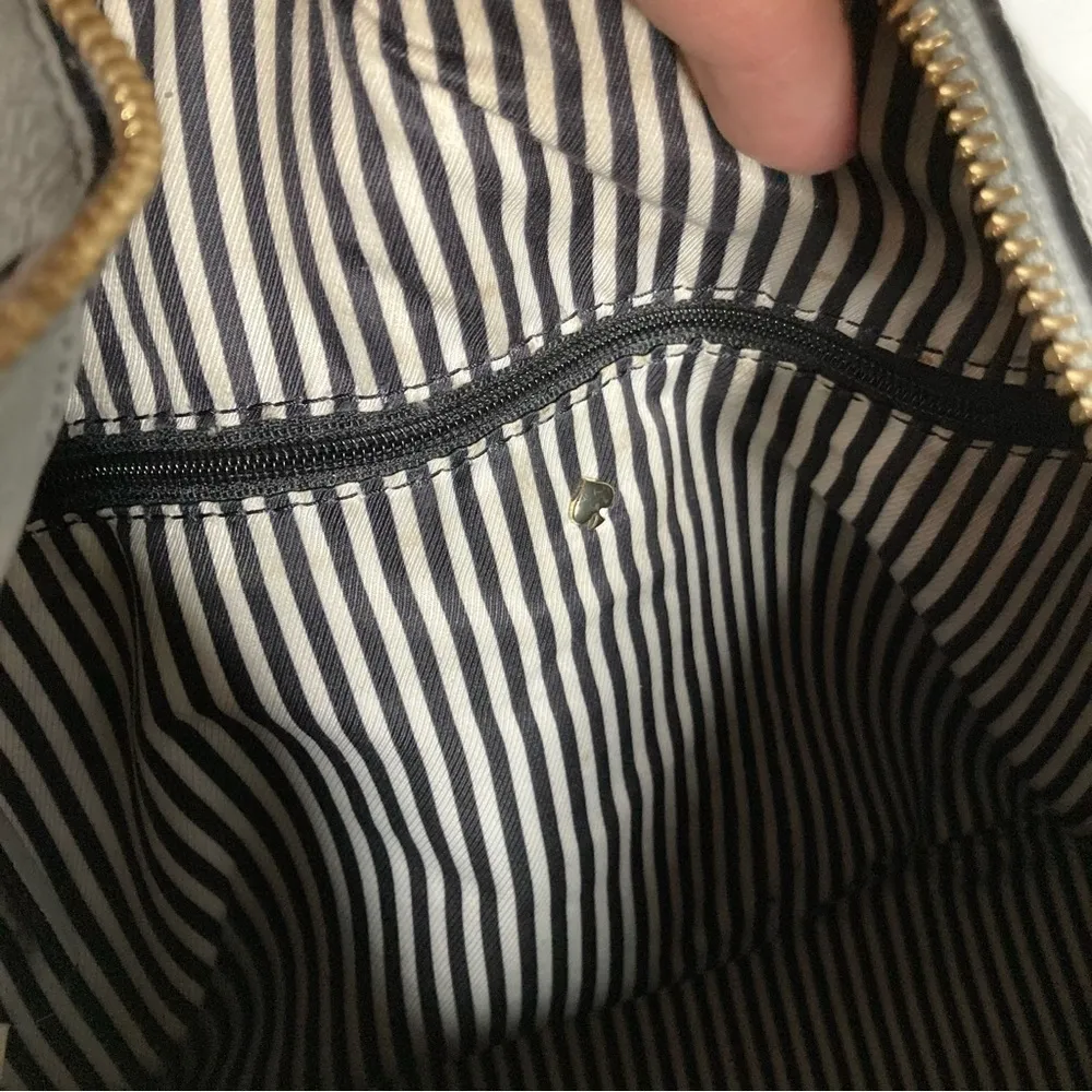 Kate Spade crossbody shoulder bag pebbled leather gray medium‎ - Image 12