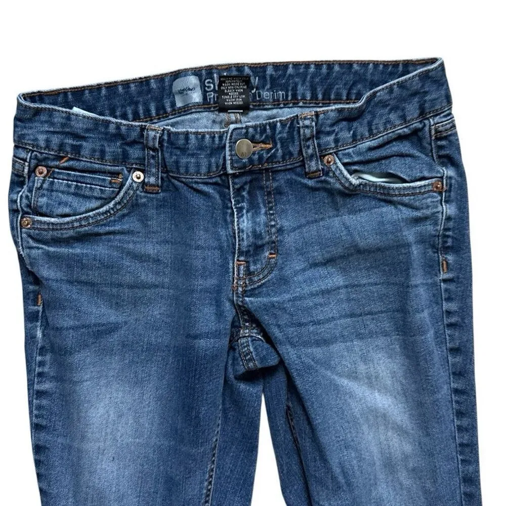 Womens Vintage Mossimo Skinny Premium Denim Fit 3 Stonewash Jeans - Image 2