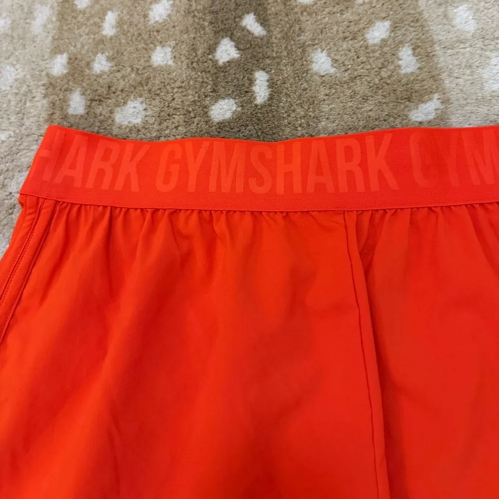 Gymshark orange elastic waist athletic shorts women’s size XL - Image 6