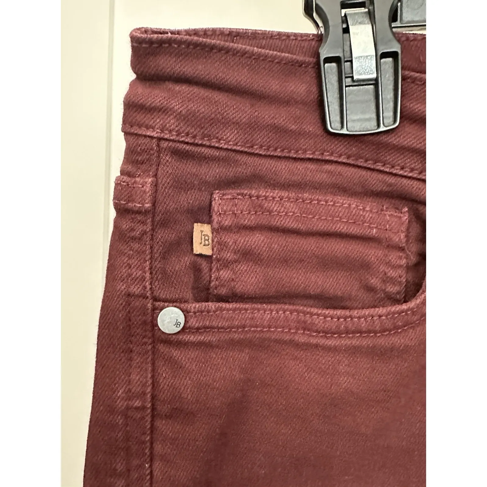 Judy Blue Jeans Womens 13/31 Maroon Garment Dyed Wide Leg Crop High Waist #K5-7 - Image 8