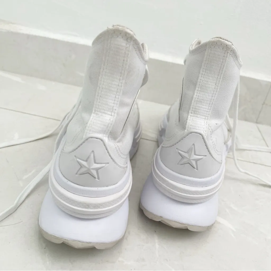 Converse Run Star Legacy CX Ivory High Sneakers Canvas Skate Shoes Women A06021C - Image 7