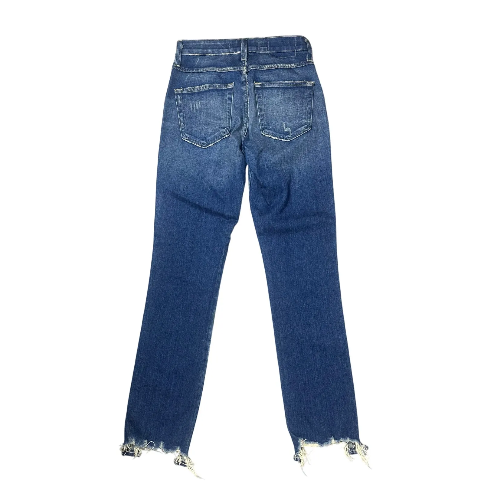 AMO Lover Knockout Distressed Hem Jeans Blue Size 25 - Image 5