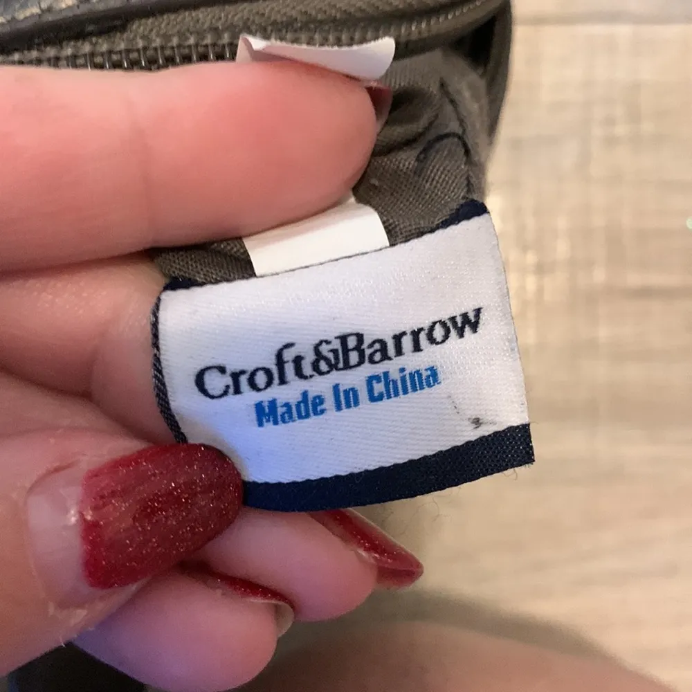 Croft & Barrow silver leather handbag - Image 11