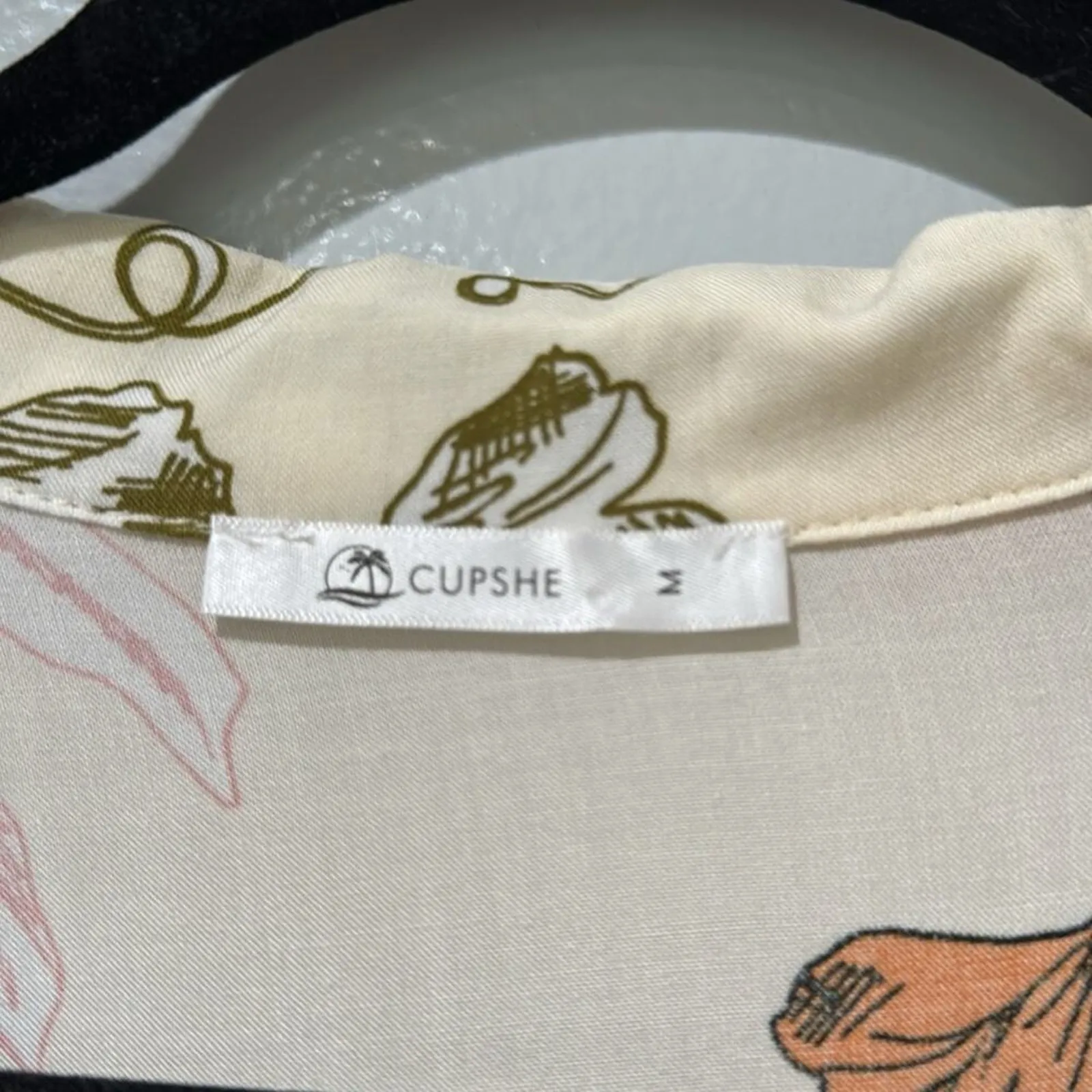 Cupshe Women's Floral Button Down Shirt Dress Size M sundress summer vacation - Image 2