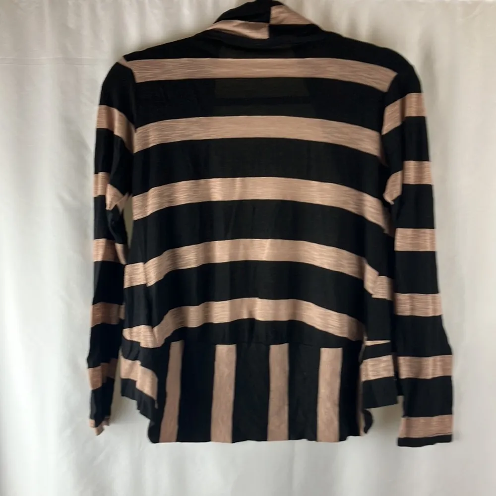 Black and brown stripe cardigan top size small - Image 6