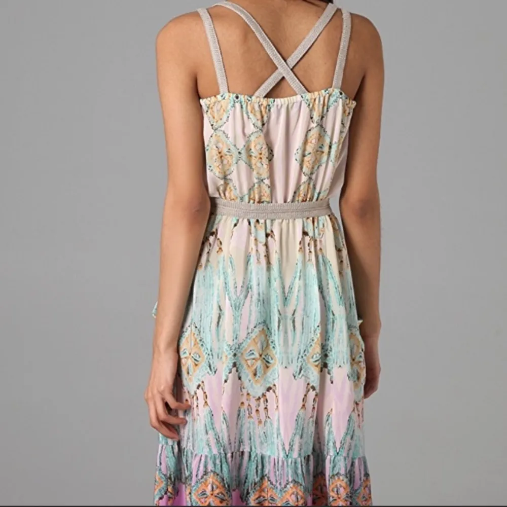 Nanette Lapore Silk Boho Dreamcatcher Maxi Dress Size 4 - Image 3