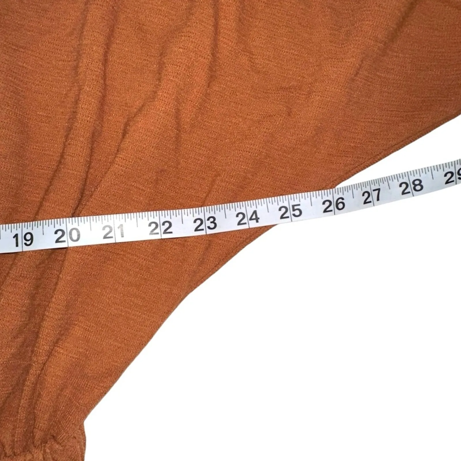 Free People Beach Santa Maria Long Dolman Sleeve Orange Mini Dress SMALL - Image 6