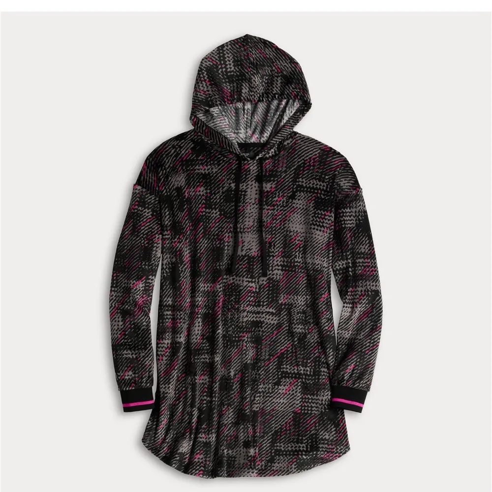 Vera Wang Hooded Animal Print Nightshirt - Image 3