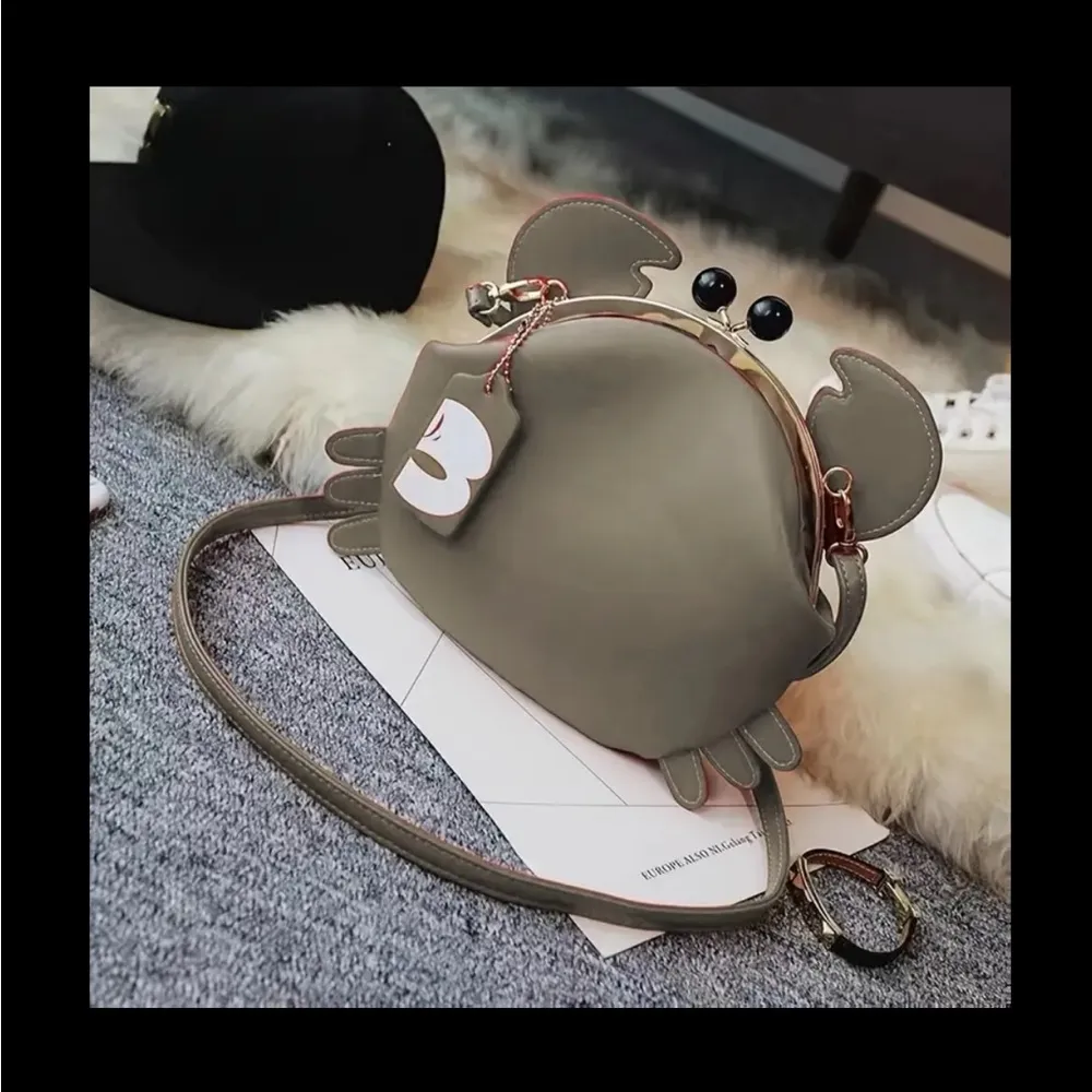 Y2K Crab Crossbody Purse Novelty Coastal Beachcore Summer Bag Coconut Girl Tan - Image 12