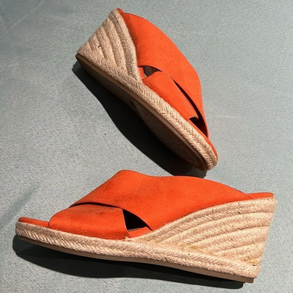 Andrew Geller Kimber Wedge Sandals Size 7.5 B33 - Image 3