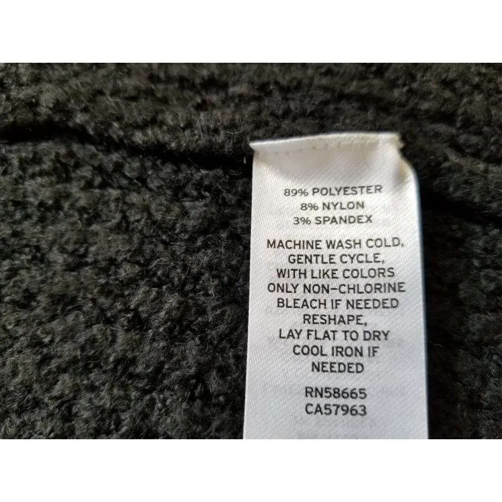 Caslon Womens Open Front Cardigan Sweater Black Side Slits Ribbed Cuffs Size XS - Image 9