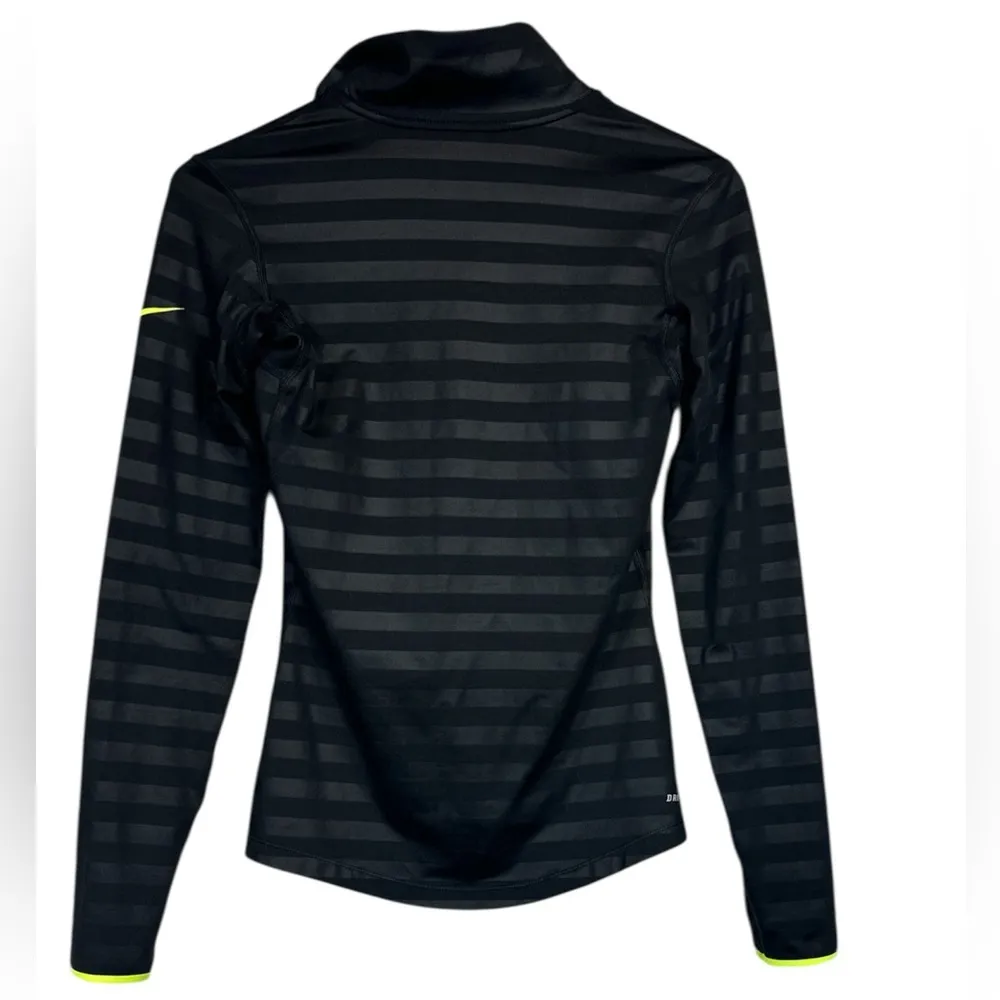 Nike Pro Dri Fit Hyperwarm 1/2 Zip Black Pullover Women’s Size Small Slim Fit - Image 11