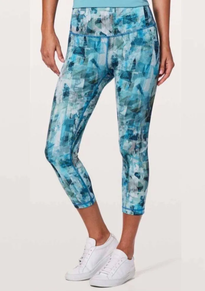 Lululemon  Wunder Under Crop Pant Sun Dazed Blue 6 - Image 4