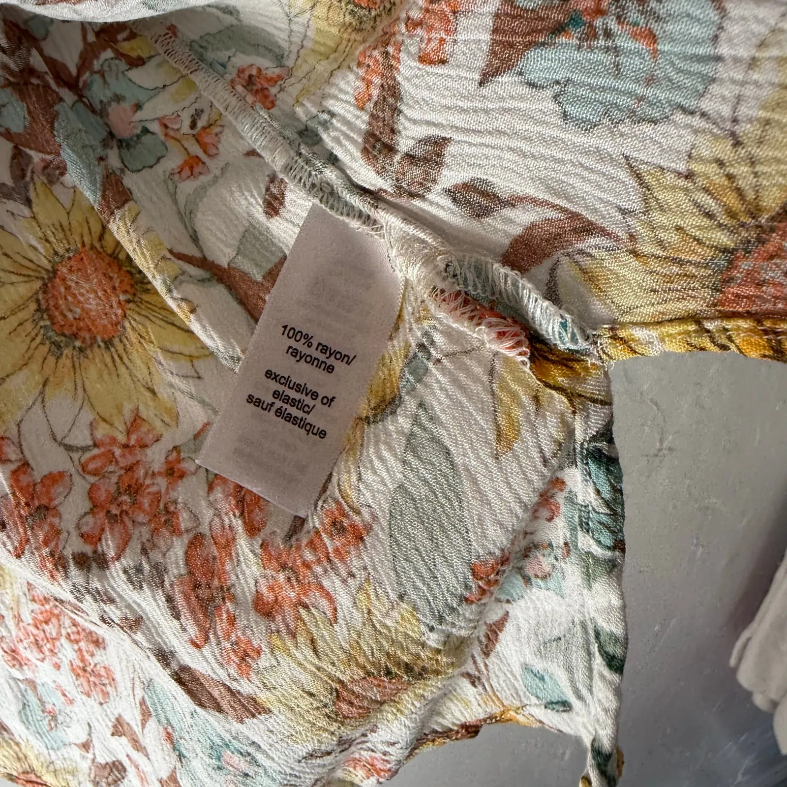 Maurices Y2k Size Large‎ Sunflower Floral Flutter Sleeves Babydoll Top - Image 6