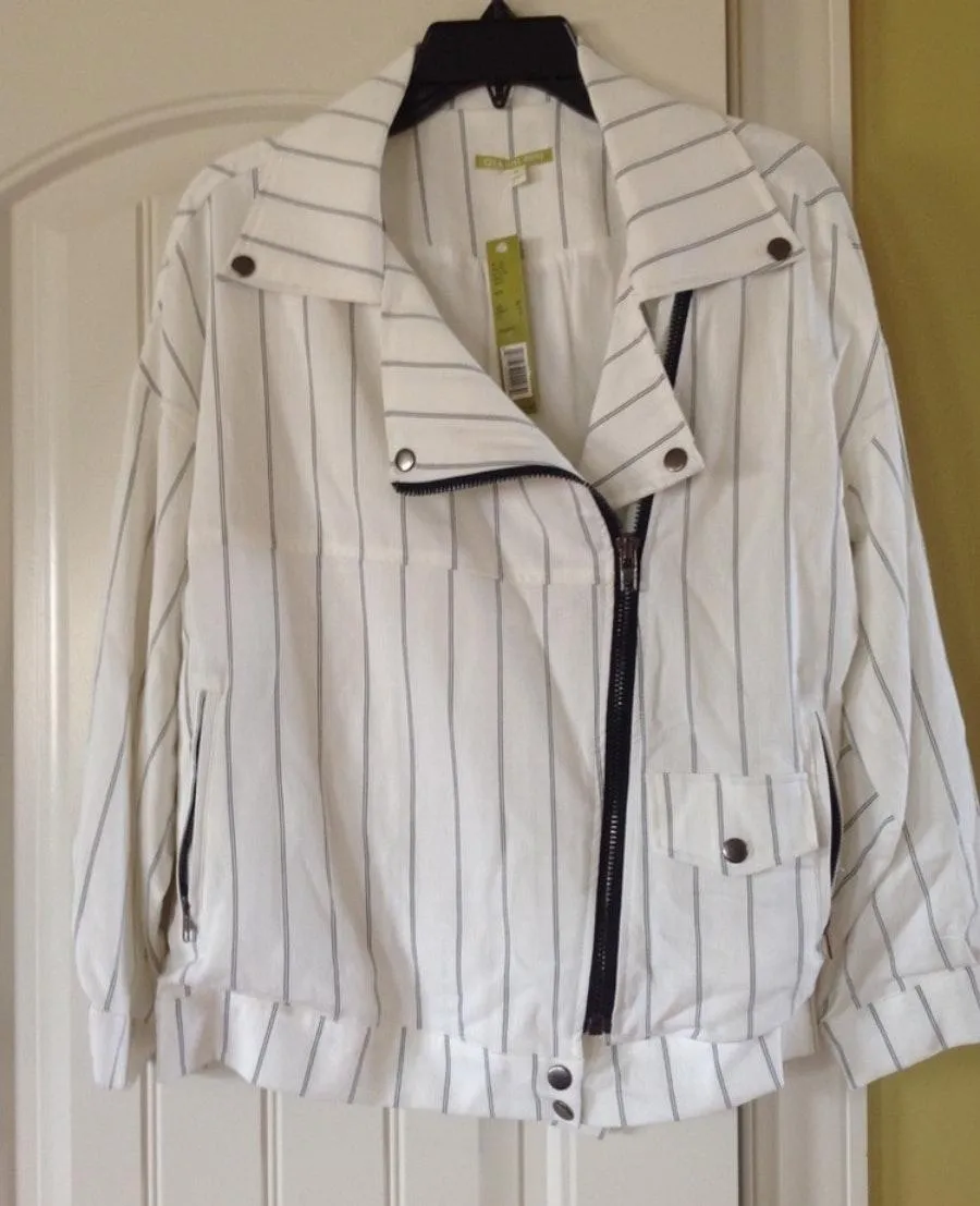 MONTE STRIPE  MOTO JACKET (SzS) - Image 2