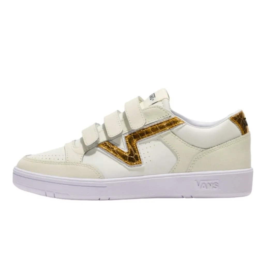 Vans Lowland Cc V (Metallic V) Marshmallow Leather Women Size 8.5 US - Image 3