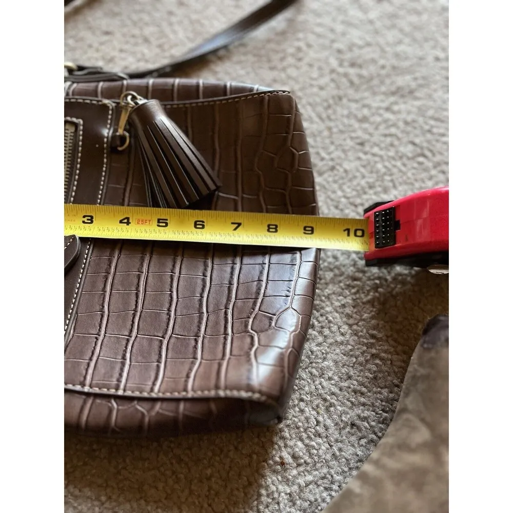 St. John’s Bay Women’s Faux Leather Brown Crossbody Bag Purse - Image 10