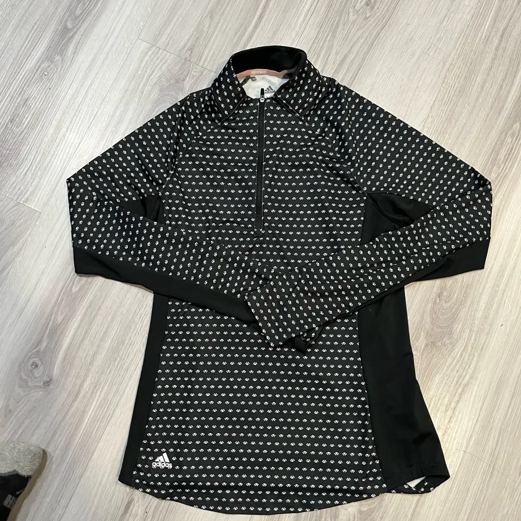 Adidas  Monochrome Patterned Long Sleeve Shirt - Image 2