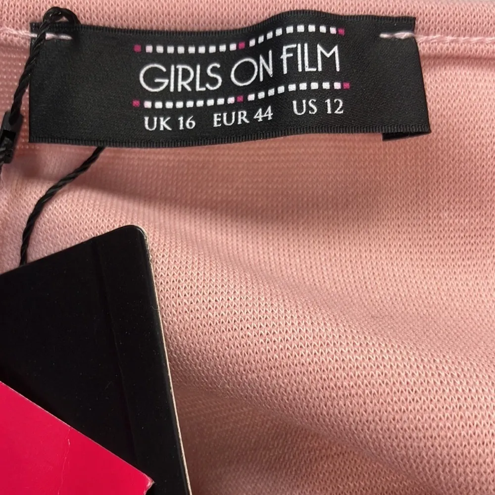 Girls on Film Body con midi dress Size: 12 Pink - Image 5