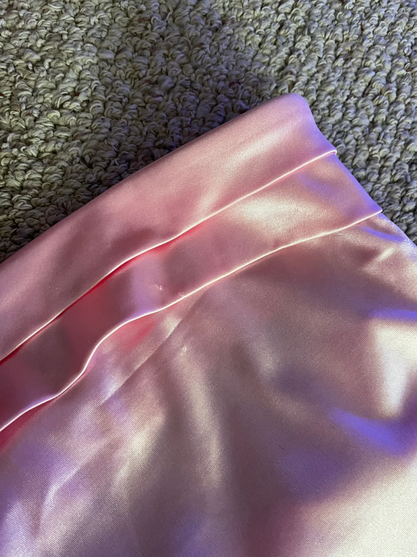 Maxi baby pink satin dress - Image 6