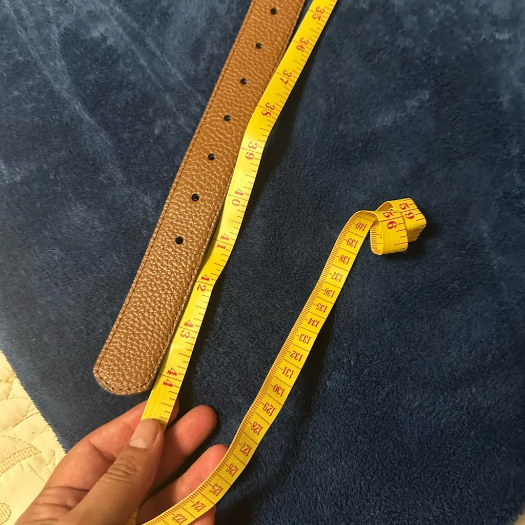 Michael Kors Gold and Tan Women's Belt - Image 6