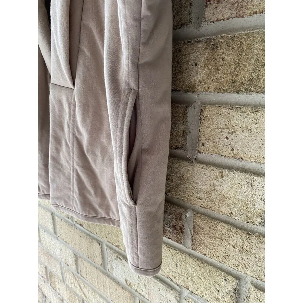 Z Supply  Roz Quilted Jacket Solid Frappe Tan Brown Medium EUC Casual Basic $175 - Image 10