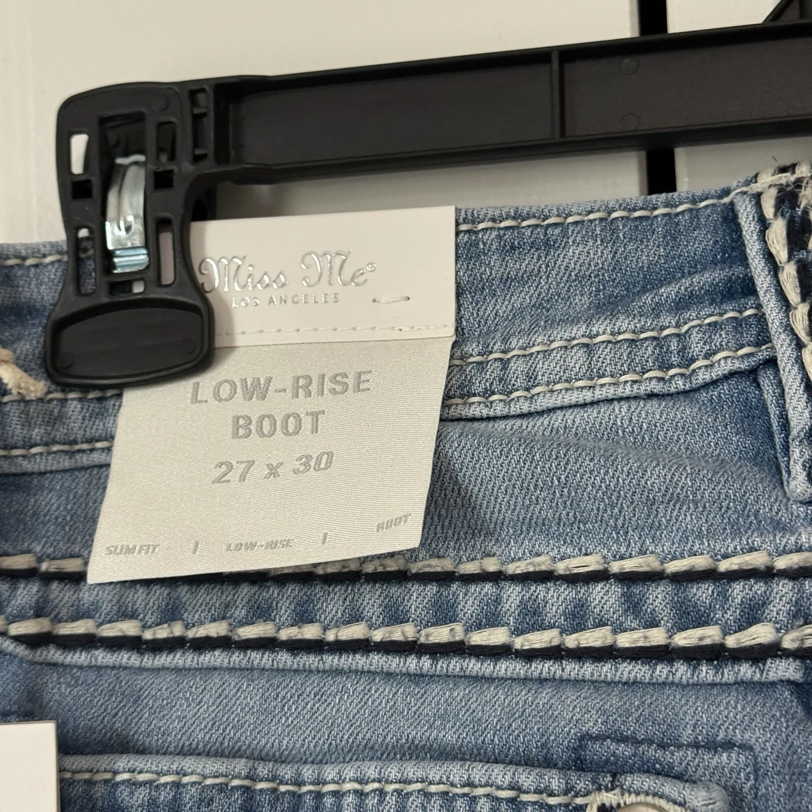 NWT! MISS ME Low Rise Slim Fit Boot Cut  Jeans Womens SIZE 27x30 - Image 6