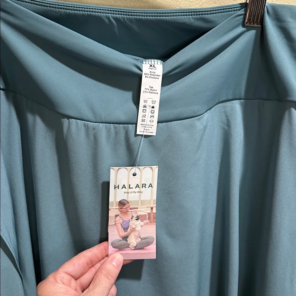 New HALARA Size XL High Waisted 2-in-1 Flowy Casual Regular Maxi Skirt - Image 8