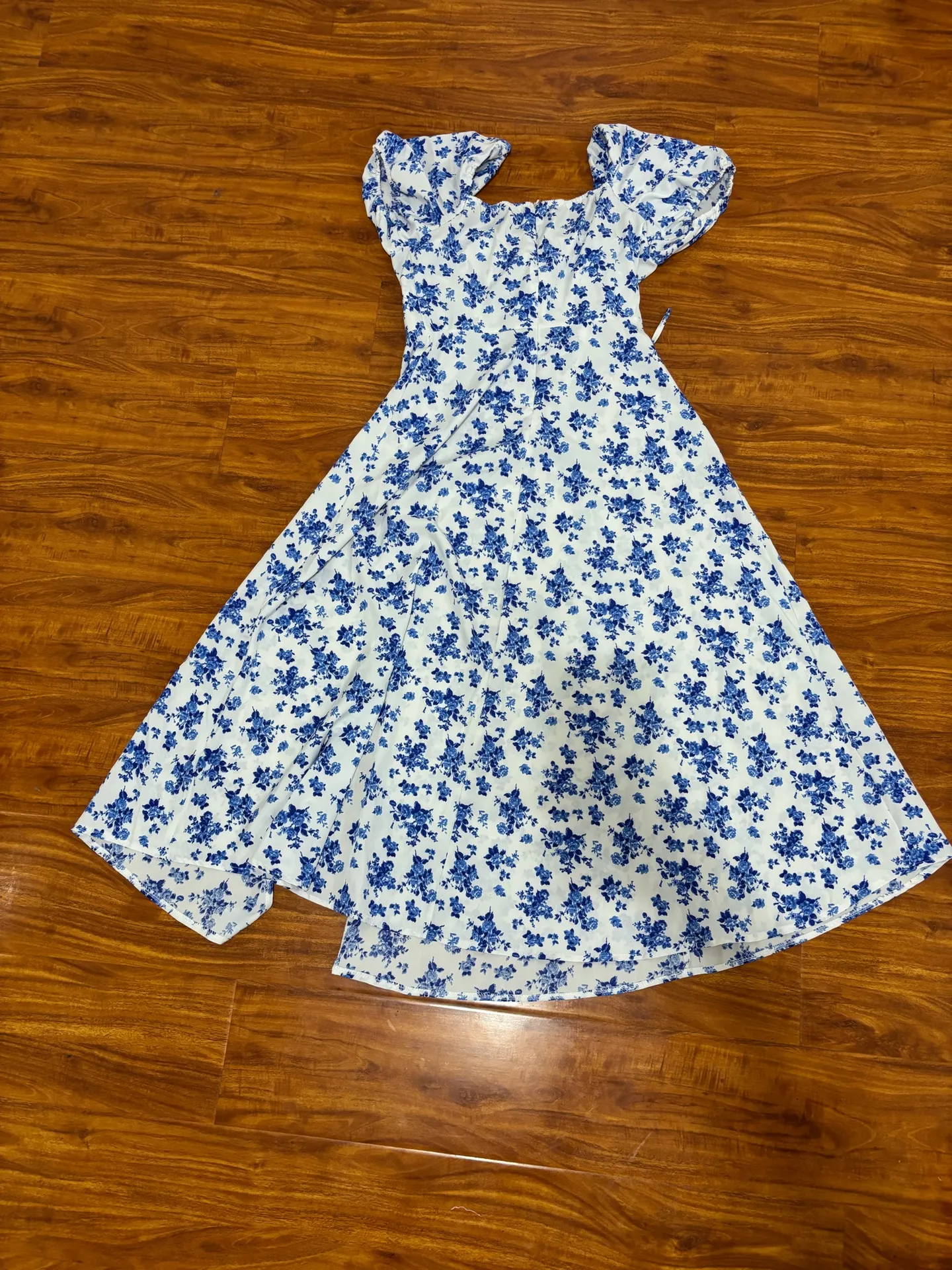Floral dress Blue Size M - Image 4