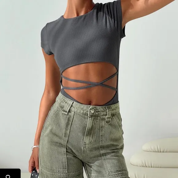 Princess‎ Polly NWT NICOLA BODYSUIT SLATE size 4 - Image 2