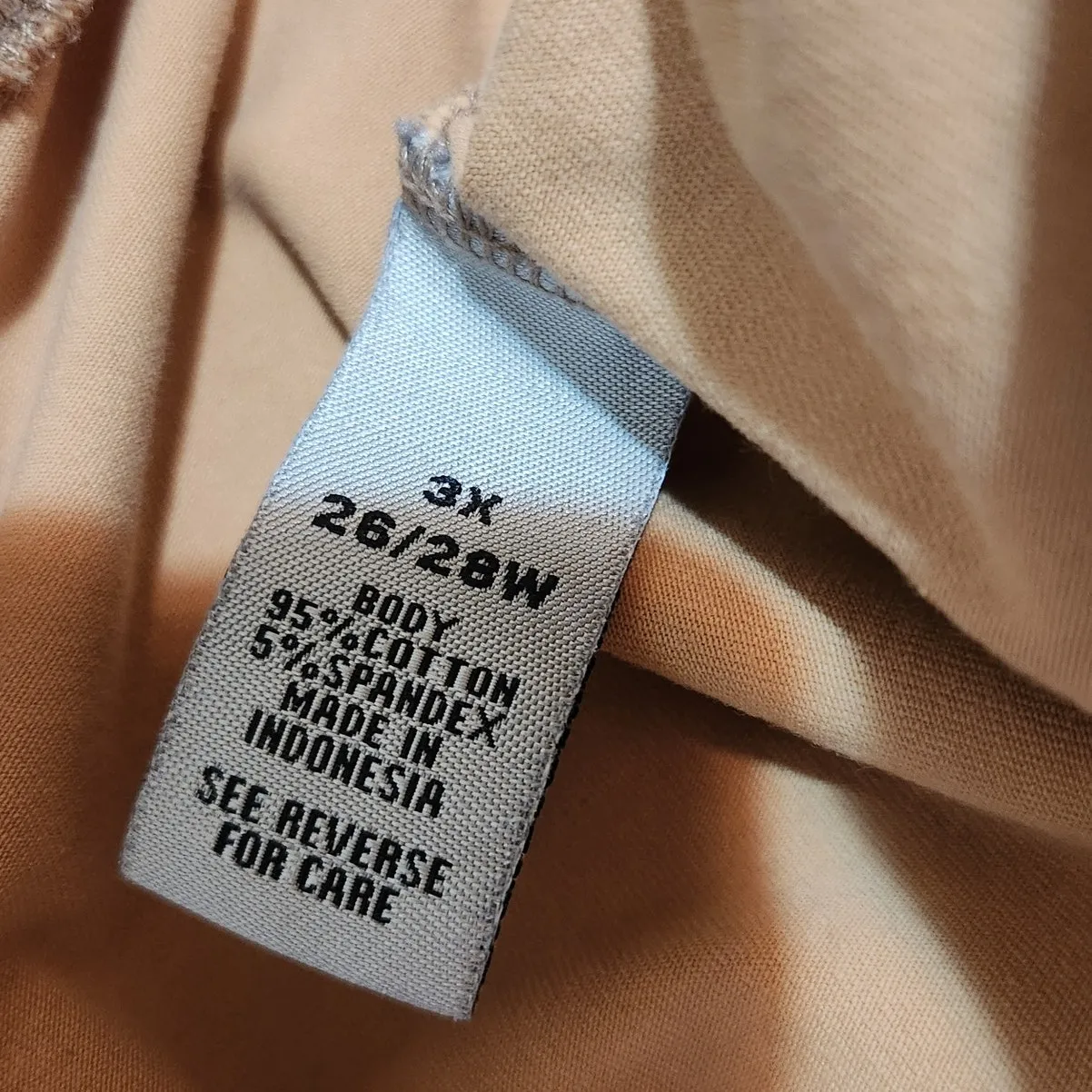 Catherines Tan Stretch Lounge Pull On High Rise Modesty Under Shorts Size 3X - Image 5