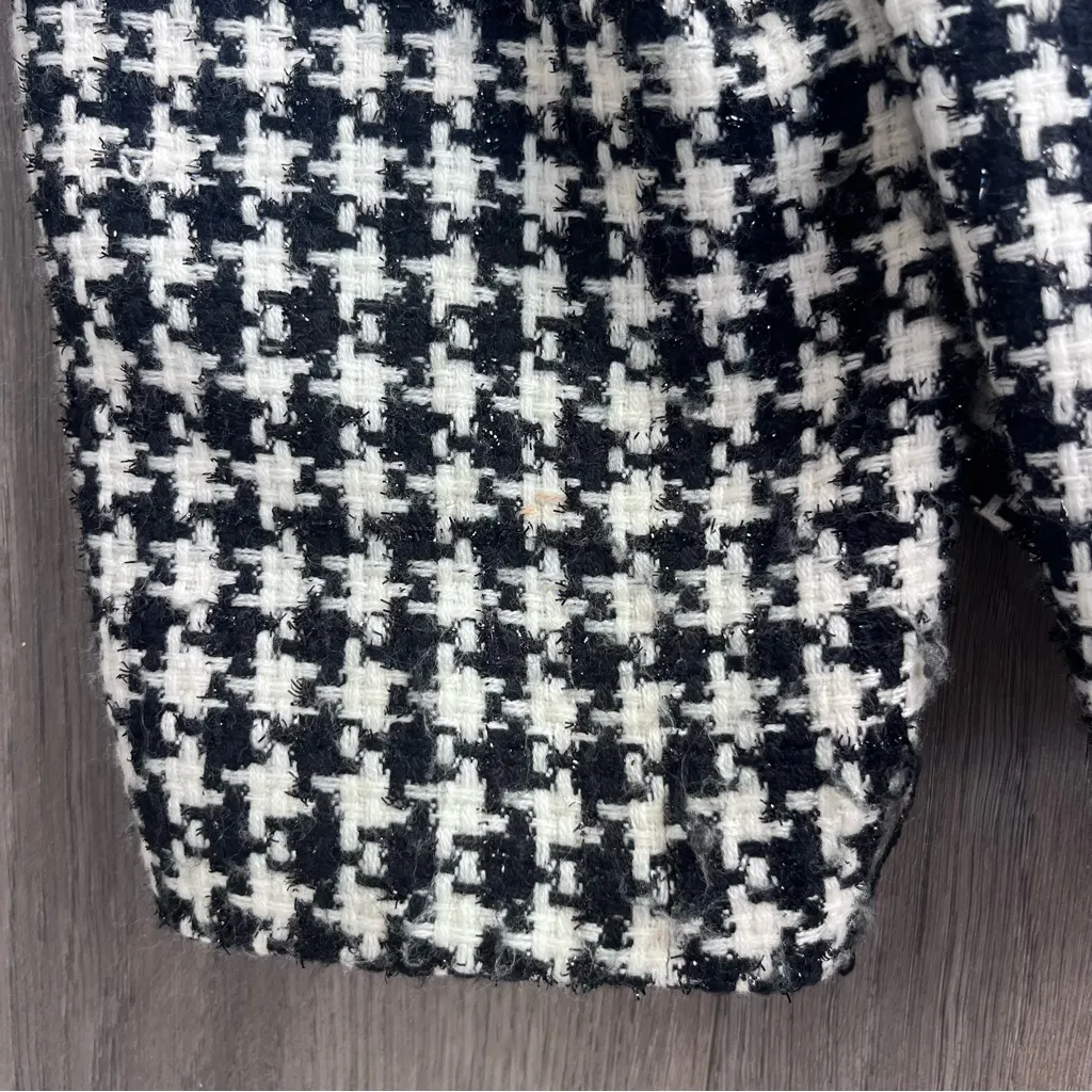 Vintage Judith Hart Blazer Jacket Houndstooth 16 Black - Image 4