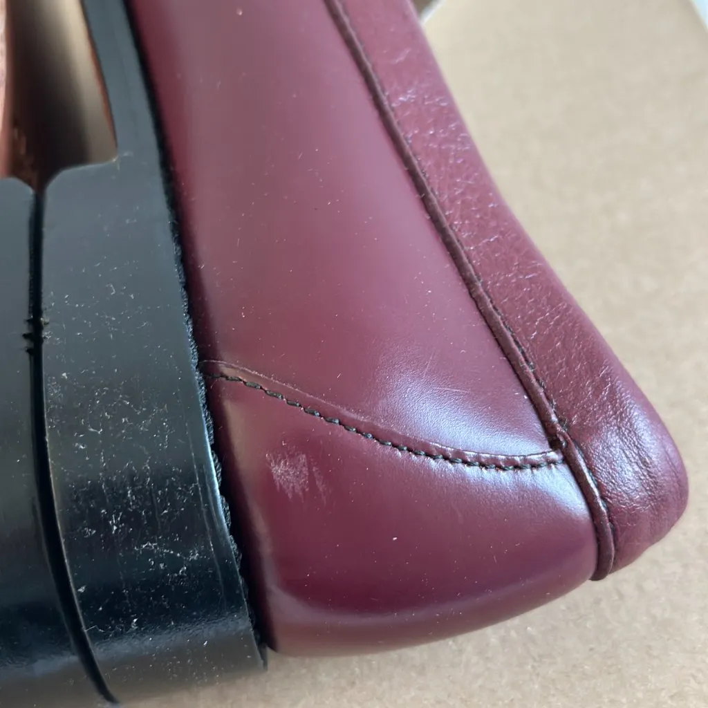 Madewell x G.H.BASS Whitney Weejuns Loafers in Wine White, Size 7.5 - Image 11