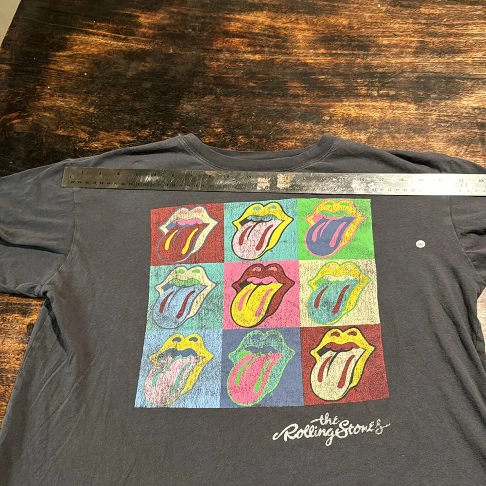 The Rolling Stones grey large t shirt oversized - Image 6