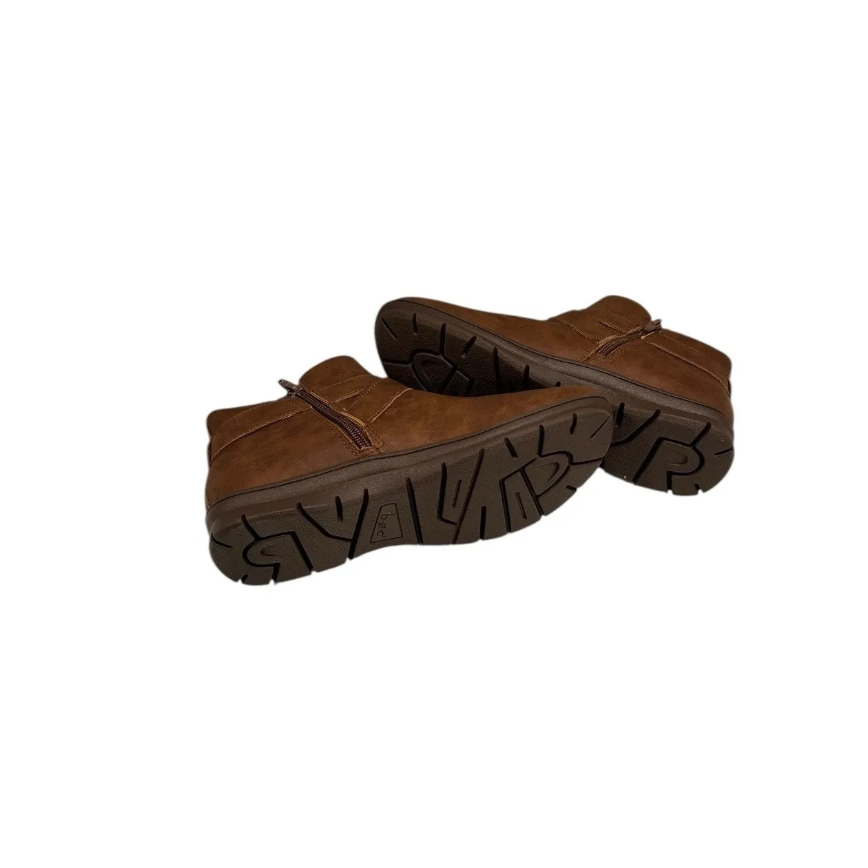 BOC BORN Boots Womens 7.5 M Ankle Bootie Brown Buckle Strap Comfort Low Shoes Size 6.5 - Image 5