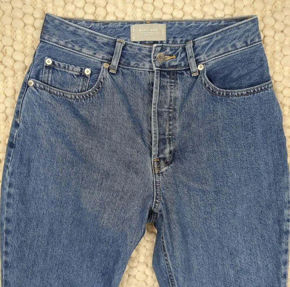 Everlane The Curvy 90's Cheeky Straight Crop Jeans Sz 28 - Image 3