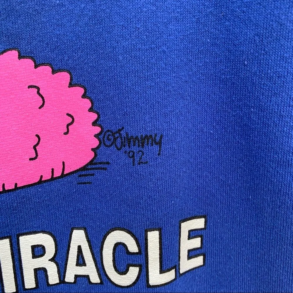 Brought To You Today Through The Miracle Caffeine sweatshirt sleep dress tunic Blue Size M - Image 2