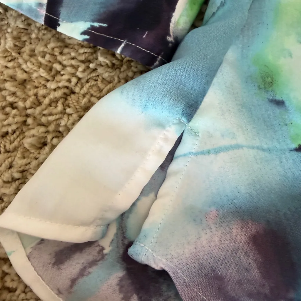 Chico’s Long Sleeve Blouse Painted Passion Sophia Size 2 (Large) Luxury S7 - Image 7