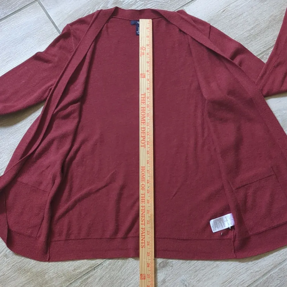 Gap Double Pocket Open Front Long Cardigan | Gap Open Front Cardigan Sweater - Image 8