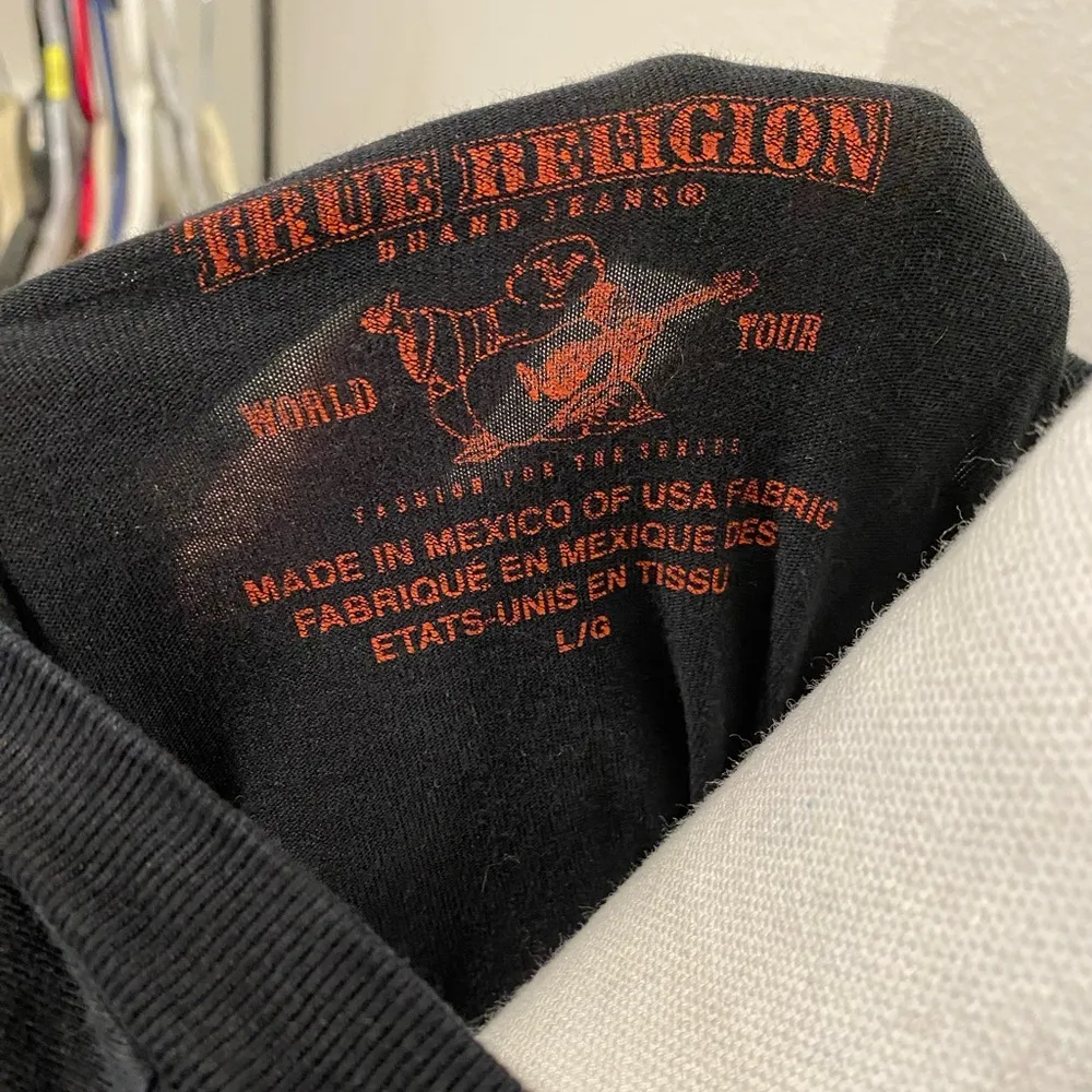 True Religion US Map Bleach Dyed T-Shirt - Image 2
