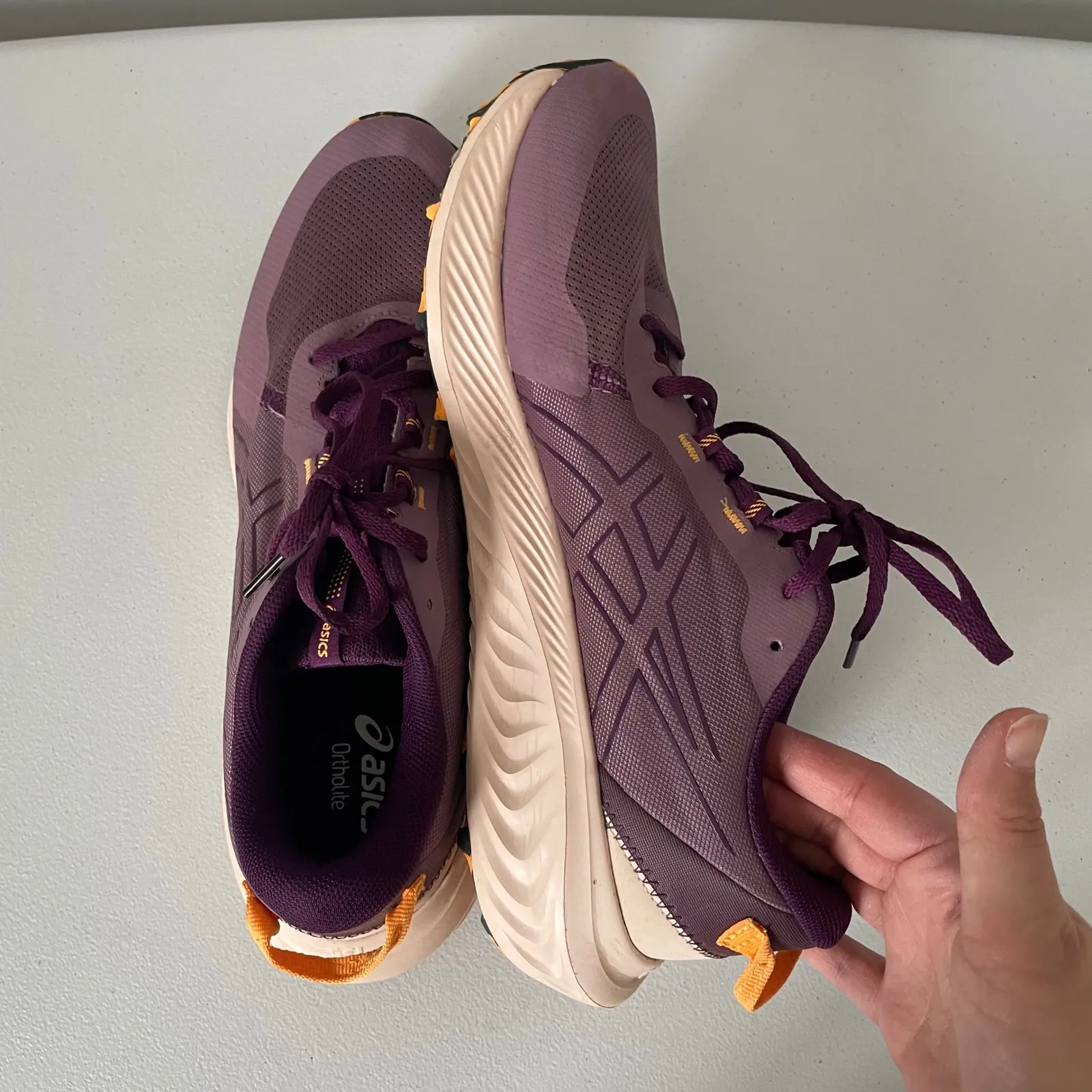 ASICS Gel-Excite Trail 2 Running Shoes Purple Orange AmpliFoam Ortholite Size 12 - Image 8