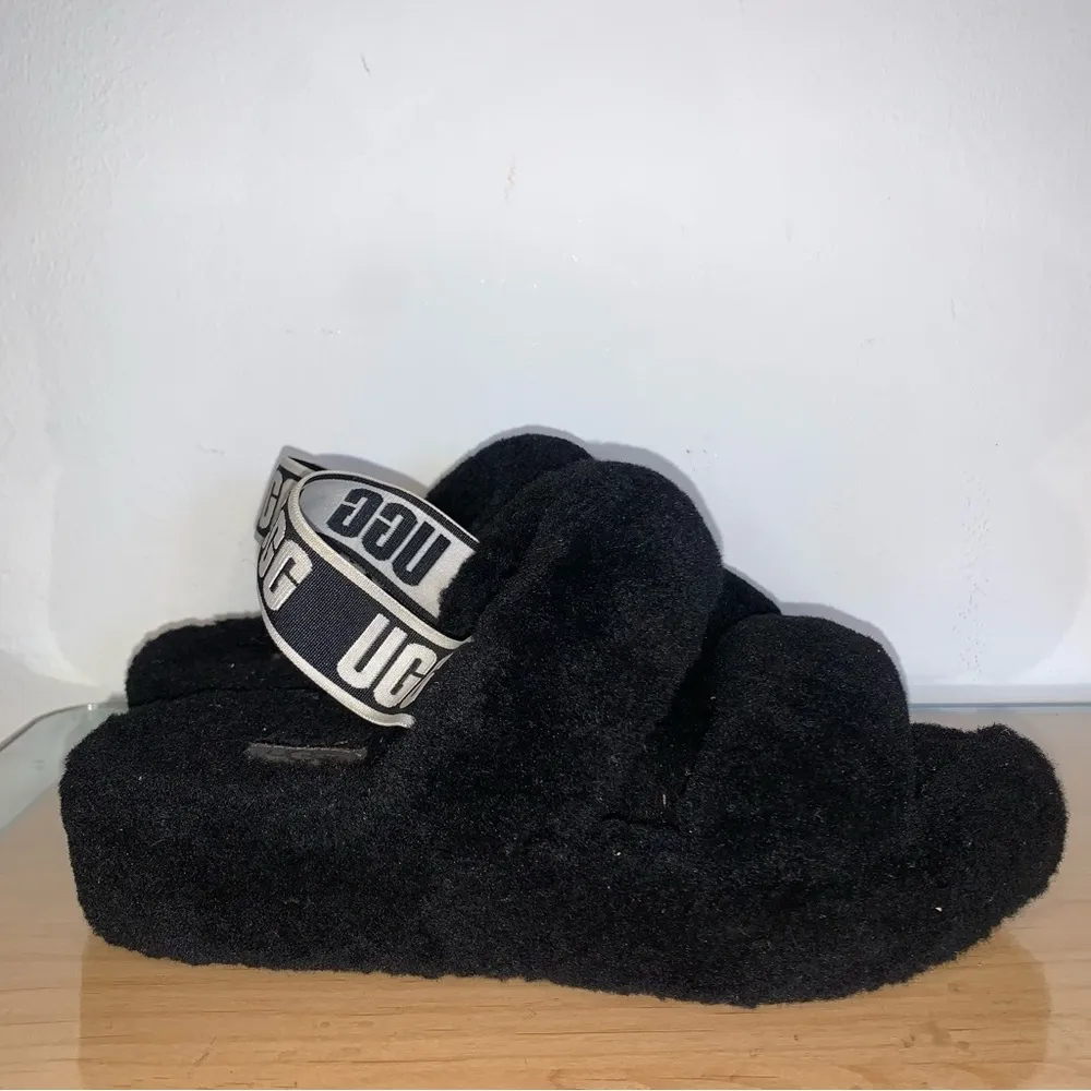 UGG Australia Fluff Yeah Double Strap Sandals Women’s Size 7 - Image 5