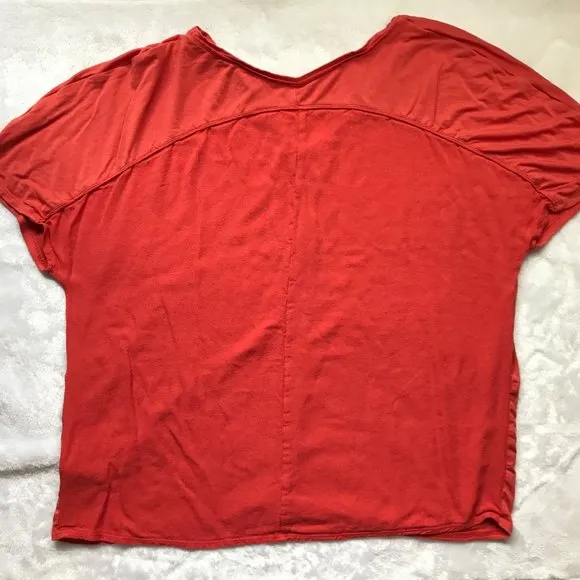 Soft Surroundings Women's Rayon Spandex Blend Boxy Short Sleeve Slinky Tee M - Image 4